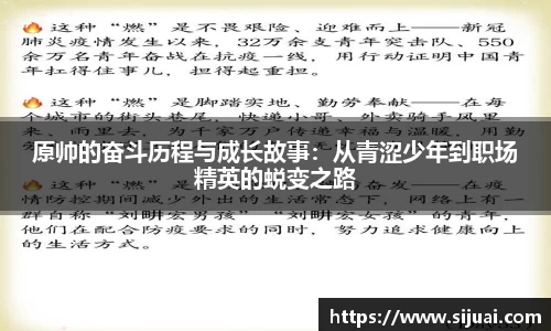 原帅的奋斗历程与成长故事：从青涩少年到职场精英的蜕变之路